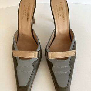 Donald Pliner Leather Shoes - Designer Mules Size 8